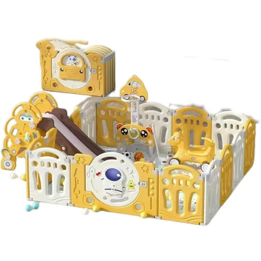 JMT-597770 Folding Baby Playpen with Mat for Safe and Comfortable Playtime