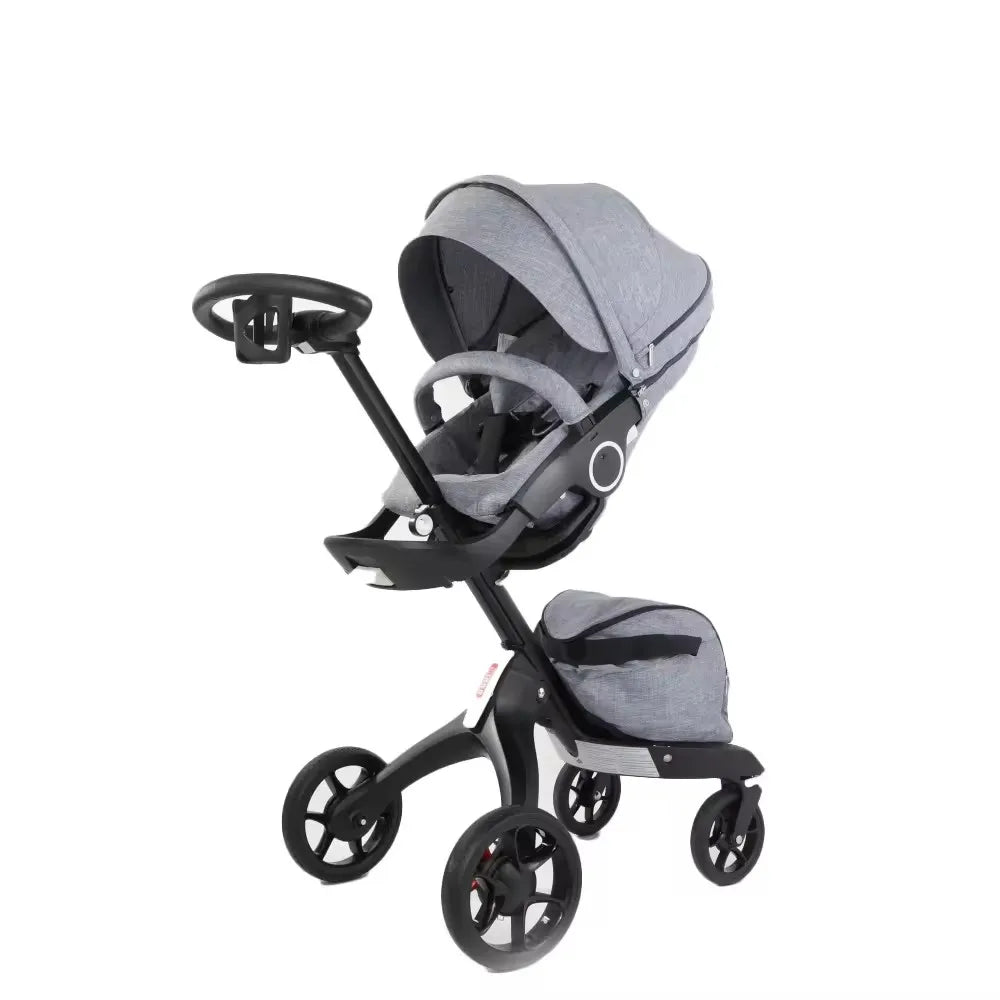 JMT-597962 Adjustable 3-in-1 Foldable Stroller and Baby Walker for Convenient Baby Travel