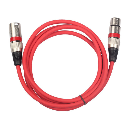 JMT-598154 Balanced XLR Male to Female Audio Cable in Multiple Colors and Lengths for Microphone Use