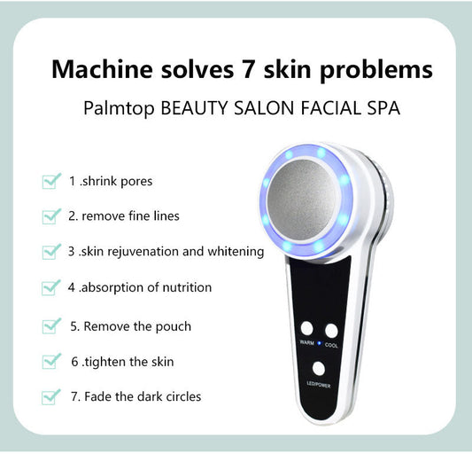 JMT-598218 USB Rechargeable Hot and Cold Beauty Instrument with Multiple Temperature Settings for Skincare