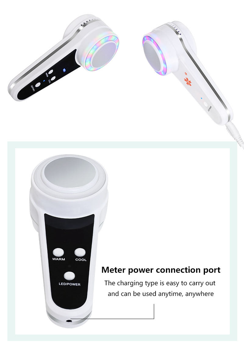JMT-598218 USB Rechargeable Hot and Cold Beauty Instrument with Multiple Temperature Settings for Skincare