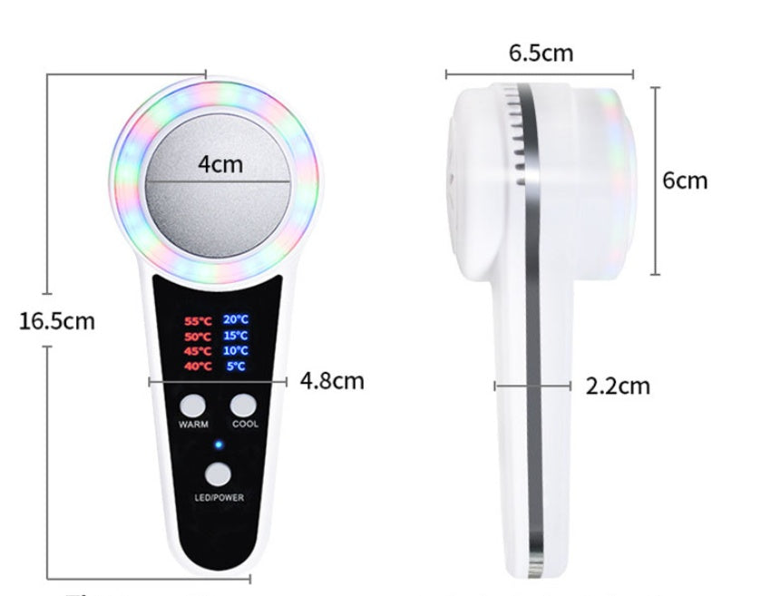 JMT-598218 USB Rechargeable Hot and Cold Beauty Instrument with Multiple Temperature Settings for Skincare