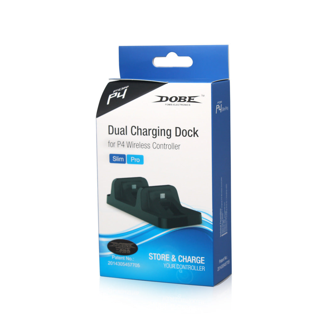 JMT-598282 Dual Charger for PS4 Controllers – Simultaneously Charges Two, Easy-to-Use Design, LED Charging Indicator