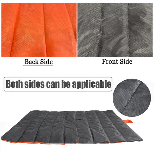 JMT-598282 Waterproof and Wear-resistant Dog Bed with Cotton Cushion and Buggy Bag - Black and Orange, 105x70 cm