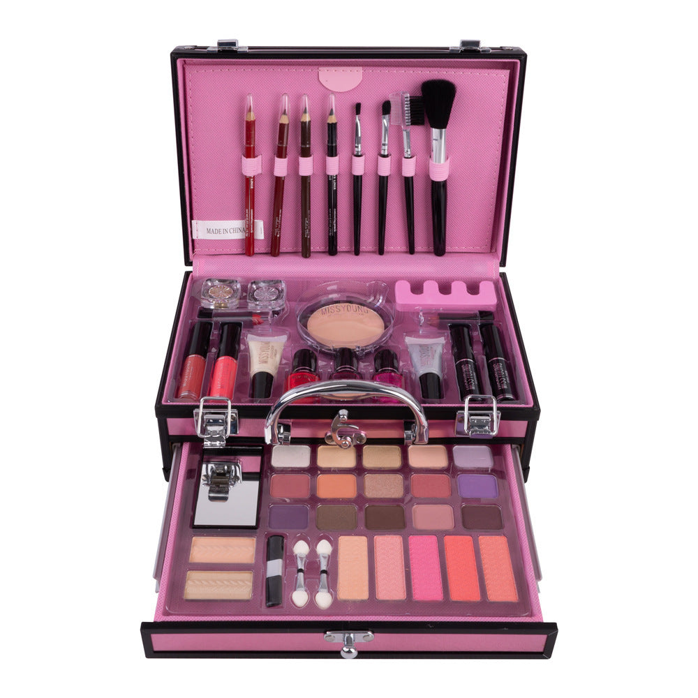 JMT-598410 Girls Makeup Set with 8 Colors for Facial Cosmetics and Nail Art Tools