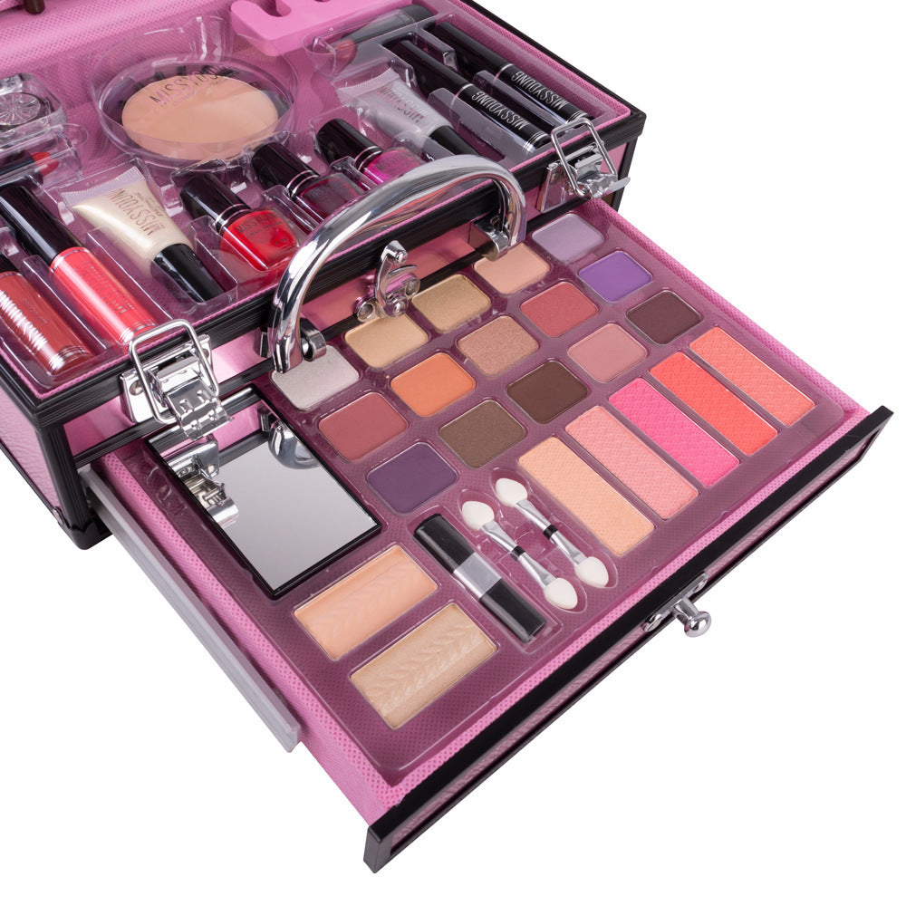 JMT-598410 Girls Makeup Set with 8 Colors for Facial Cosmetics and Nail Art Tools