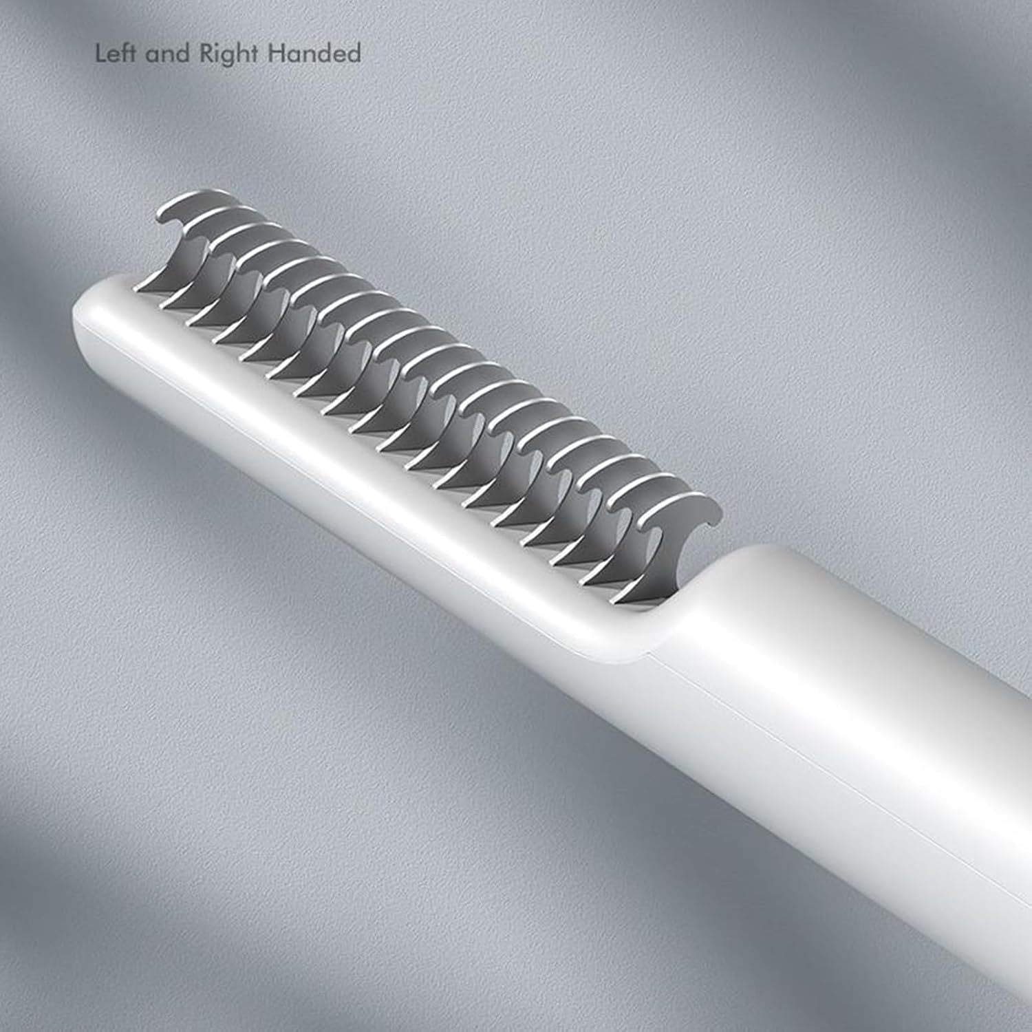 JMT-598794 Stainless Steel Dematting Comb for Dogs - Grooming Brush with User-Friendly Handle for Knots and Mats Removal