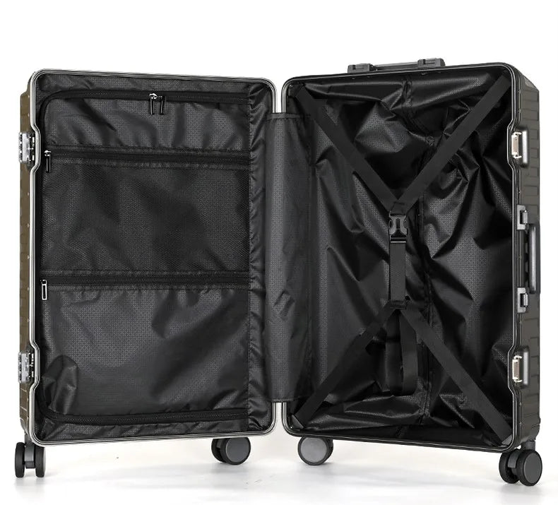 JMT-598858 20-inch and 24-inch Hard Shell Carry-on Suitcases with Silent Universal Wheels