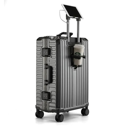 JMT-598858 20-inch and 24-inch Hard Shell Carry-on Suitcases with Silent Universal Wheels