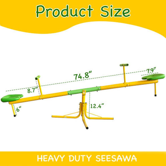 JMT-598858 Outdoor 360 Degree Rotating Seesaw Playground Equipment for Kids