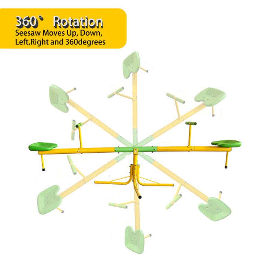 JMT-598858 Outdoor 360 Degree Rotating Seesaw Playground Equipment for Kids