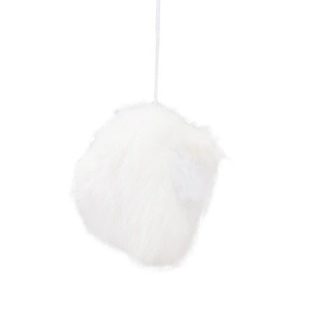 JMT-598986 Modern Cat Tower with Natural Wood Branches, Indoor Cat Condo and Playhouse in White, Comfortable Plush Beds and Scratching Posts