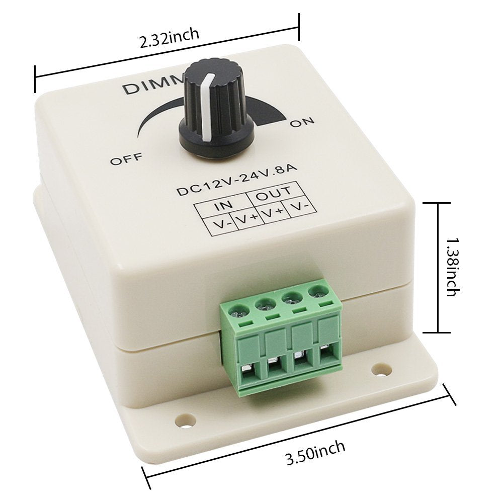 JMT-599050 Adjustable LED Dimmer for Soft and Hard Light Strips
