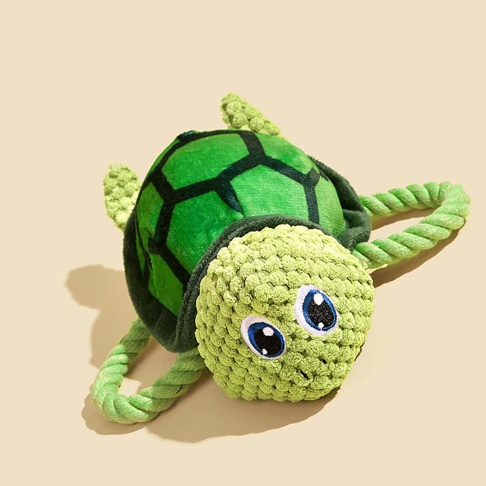 JMT-599114 Turtle Shaped Interactive Dog Chew Toy – Durable and Engaging Plush Pet Toy for Dogs