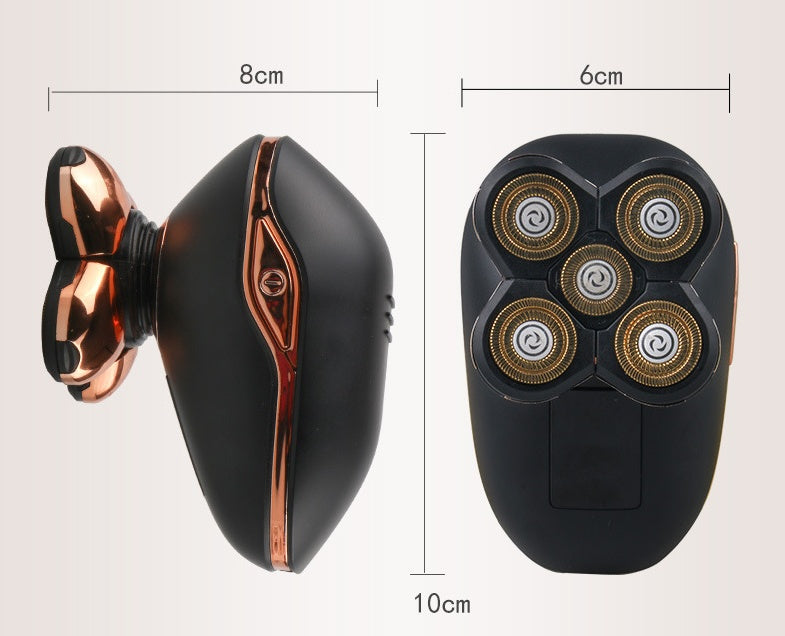 JMT-599370 LCD Digital Display Electric Shaver with IPX5 Waterproof Design, 90-Minute Battery Life, USB Charging