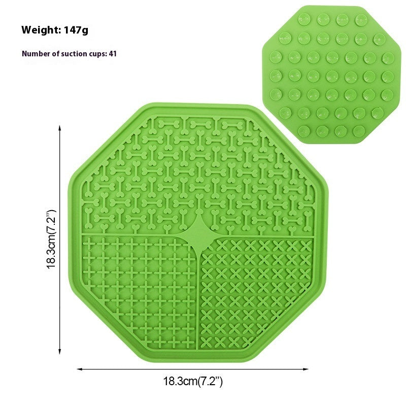 JMT-599434 Silicone Licking Mat with Suction Cups for Pet Distraction and Slow Feeding - Available in Multiple Colors