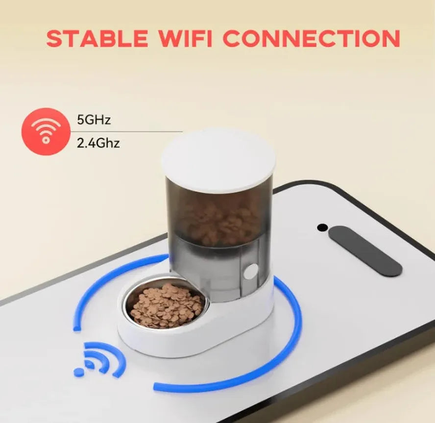JMT-599498 Smart Wifi Automatic Pet Feeder with Digital Timer for Dogs and Cats
