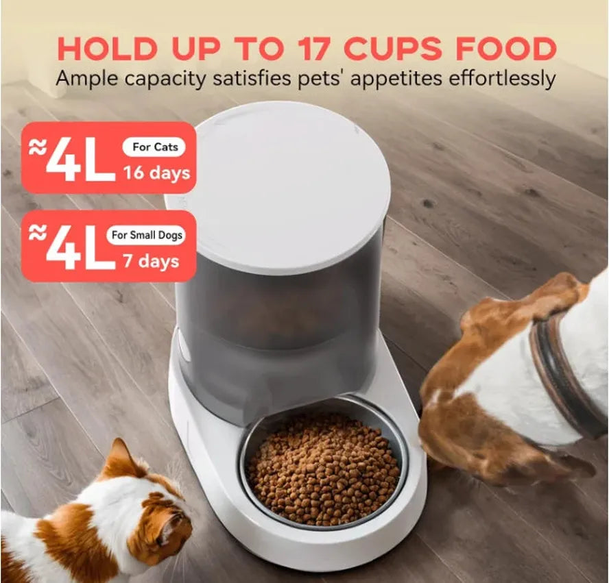 JMT-599498 Smart Wifi Automatic Pet Feeder with Digital Timer for Dogs and Cats