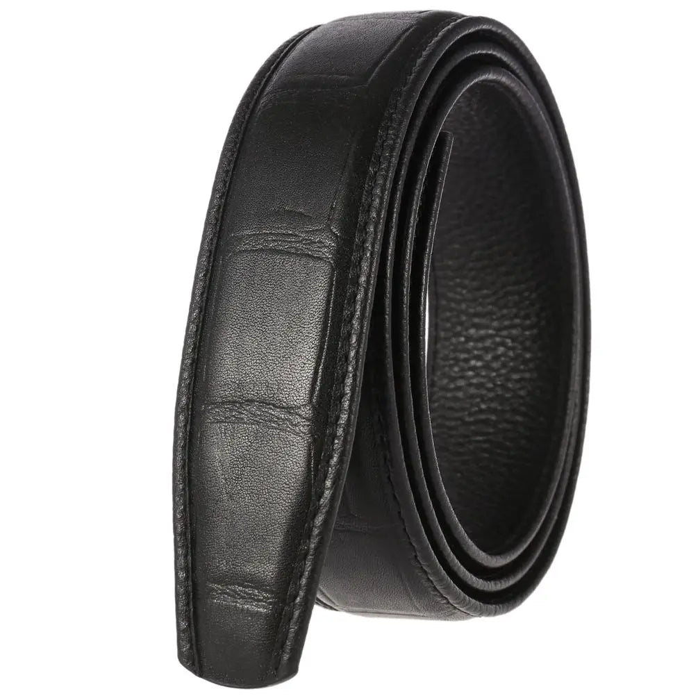 JMT-599882 Luxury Men's Crocodile Pattern Leather Belt