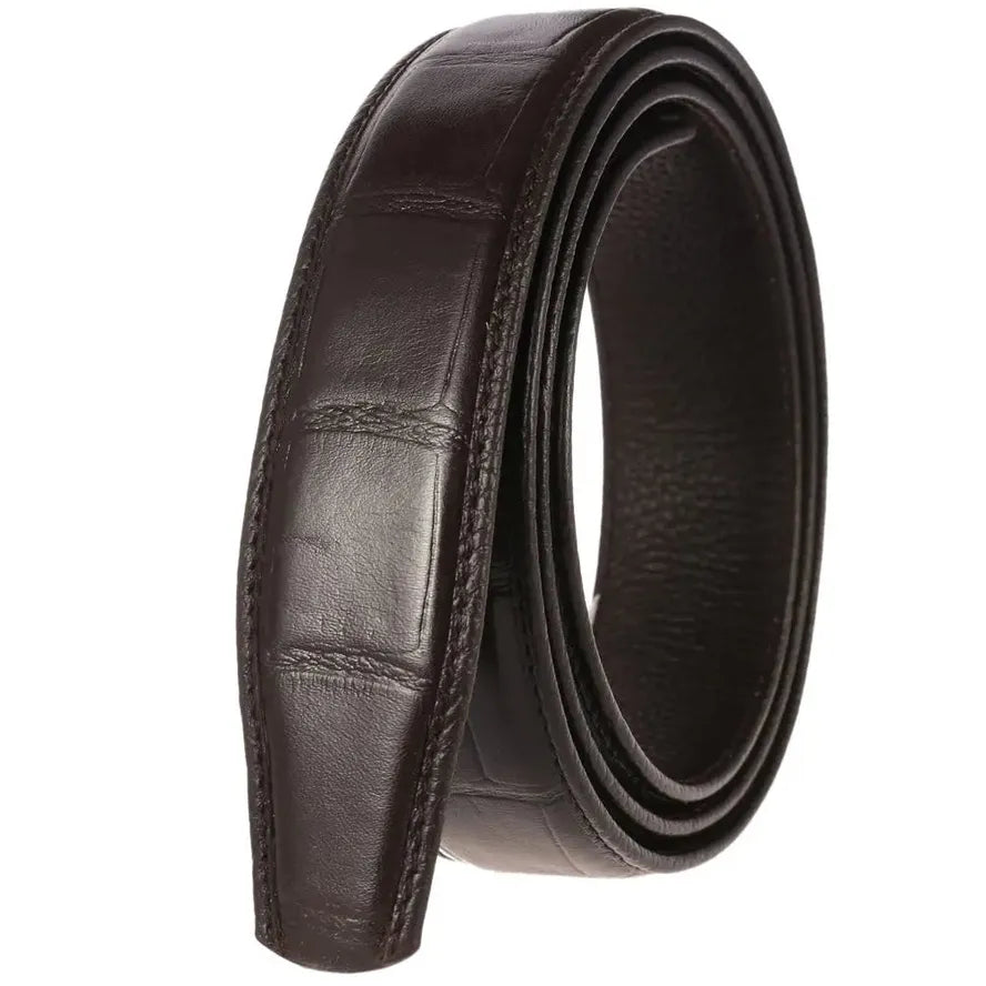JMT-599882 Luxury Men's Crocodile Pattern Leather Belt