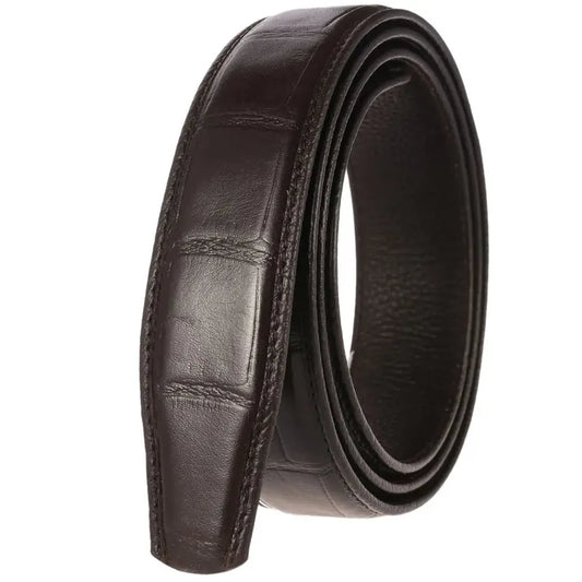 JMT-599882 Luxury Men's Crocodile Pattern Leather Belt