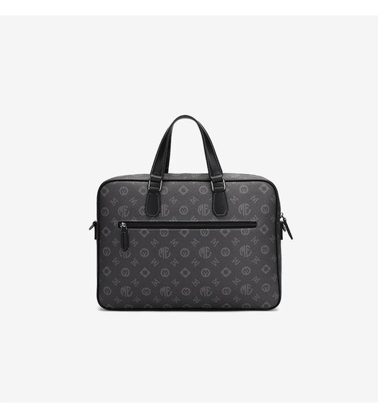 JMT-599946 Luxury Waterproof Leather Briefcase for Men - Vintage Design Laptop Handbag