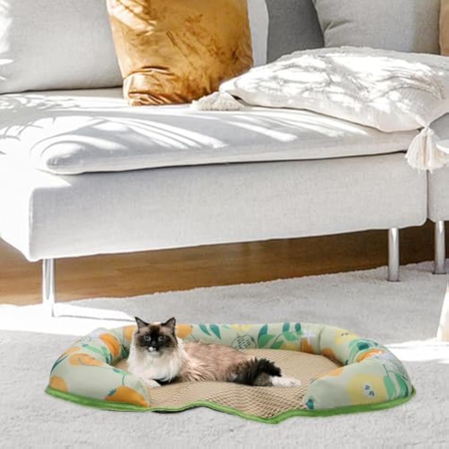 JMT-599946 Pet Cooling Mat - Self-Cooling Sleeping Pad for Dogs and Cats, Lightweight and Portable Summer Comfort Cushion