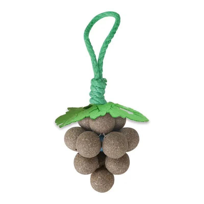 JMT-600266 Mint Ball Grape Strand Catnip Toy - Teething and Bite-Resistant Cat Sticks Made with Peppermint Powder and Rice Flour, 2cm Balls