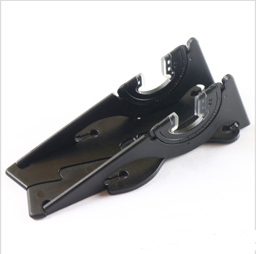 JMT-600458 Universal Lazy Bracket Mobile Phone Holder - Black Plastic Desktop Accessory