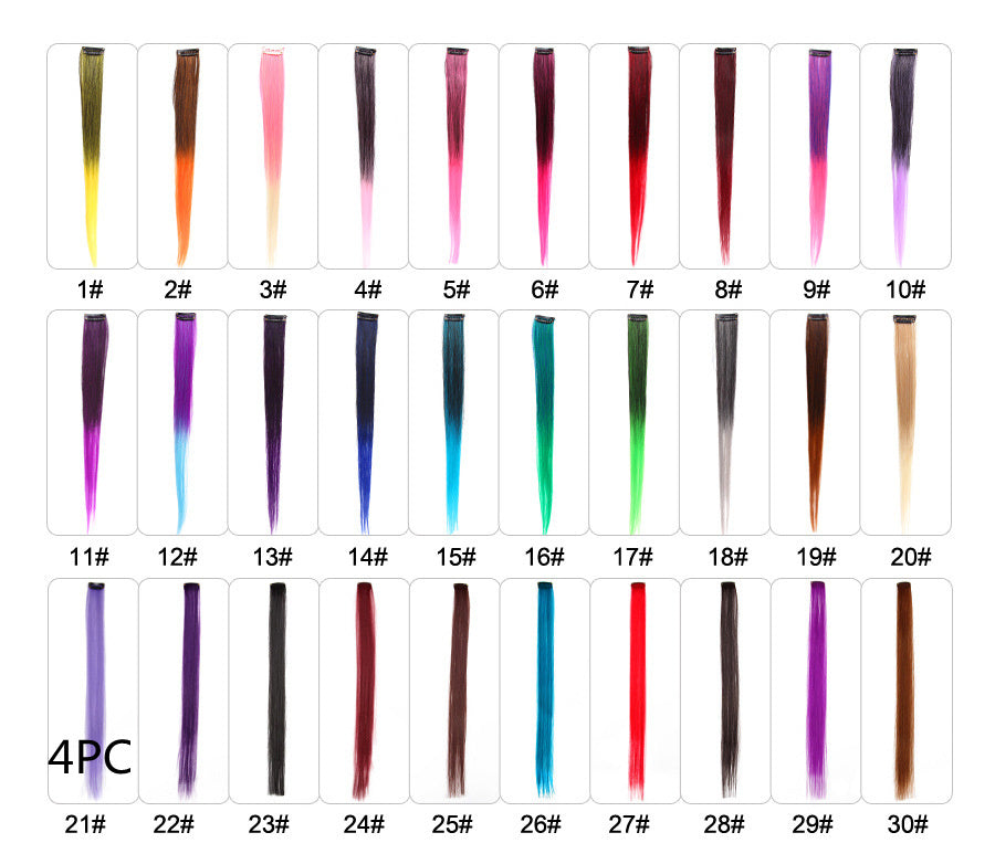 JMT-600650 18-Inch Wig Hair Extension in Vibrant Color with Natural Appearance