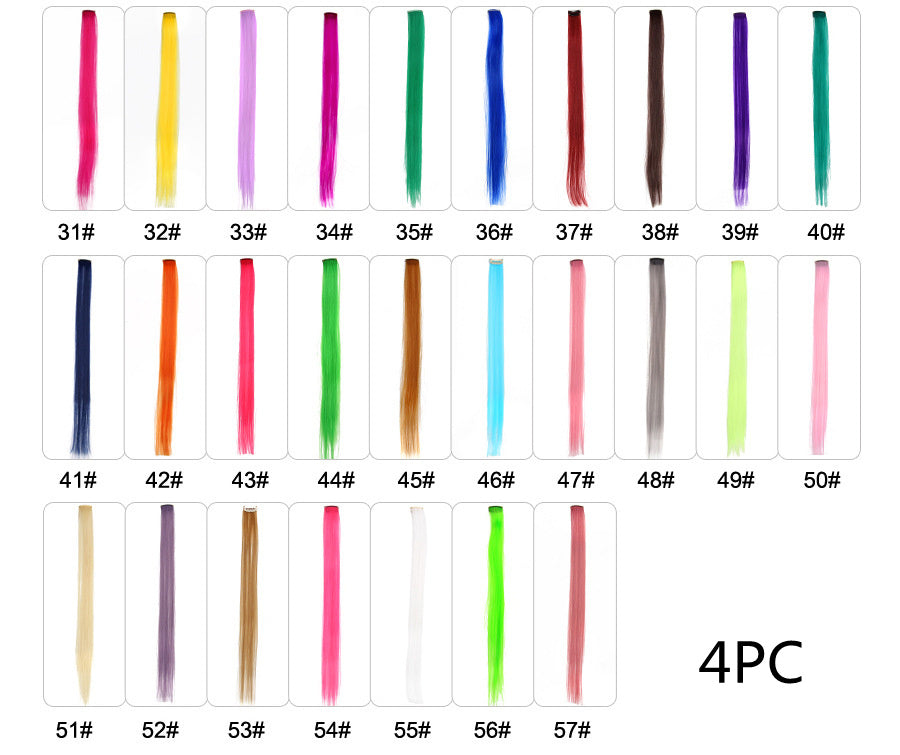 JMT-600650 18-Inch Wig Hair Extension in Vibrant Color with Natural Appearance