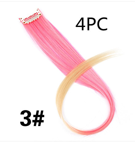 JMT-600650 18-Inch Wig Hair Extension in Vibrant Color with Natural Appearance