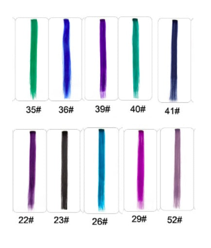 JMT-600650 18-Inch Wig Hair Extension in Vibrant Color with Natural Appearance