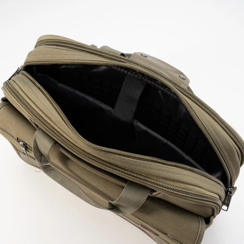 JMT-601098 Versatile Canvas Messenger Bag for Laptop and Outdoor Use