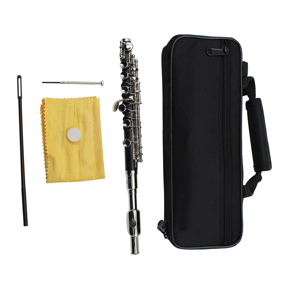 JMT-601162 C Key Piccolo with Bakelite Tube Body and Silver Plated Finish for Beginners and Professionals