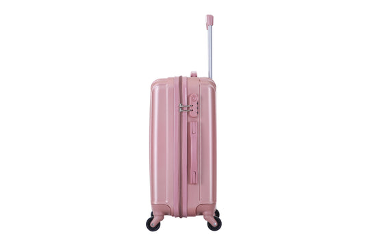 JMT-601162 Shiny ABS + PC Women's Suitcase Set with Zipper Pulls, Model XHP126