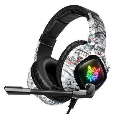 JMT-601610 RGB Gaming Headset with Noise-Canceling Microphone and Volume Control for Xbox One and PS4