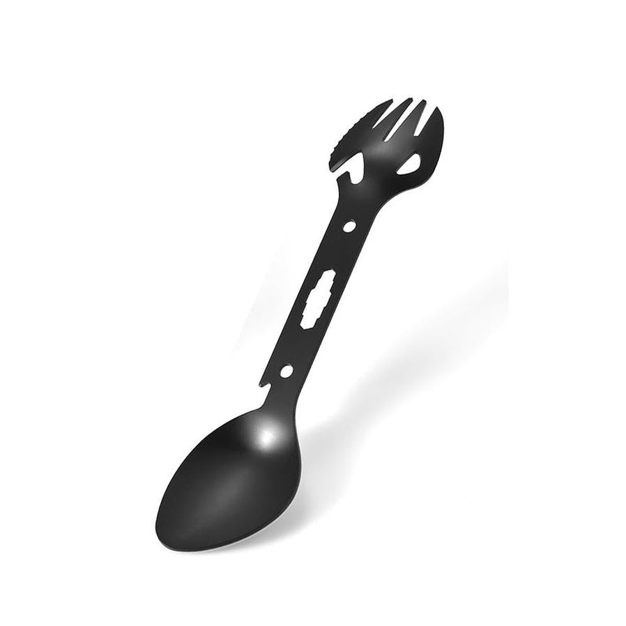 JMT-602122 Multifunctional Stainless Steel Fork Spoon Combination with Bottle Opener for Outdoor Use