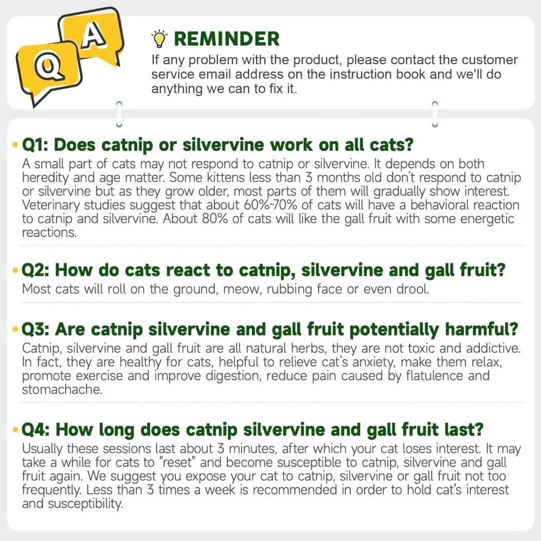 JMT-602250 Natural Catnip Balls for Teeth Cleaning and Dental Care - 4 Pack of Edible Silvervine Chew Toys for Cats