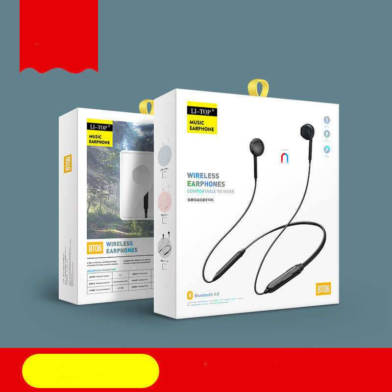 JMT-602250 Wireless Neckband Bluetooth Headset for Sports and Running - Binaural Stereo Sound with Call Function