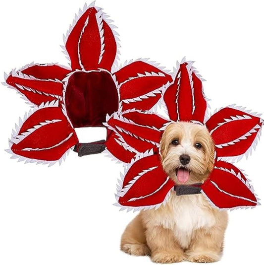 JMT-602890 Medium Dog Halloween Chomper Costume with Demon Hat and Scary Headband Headwear