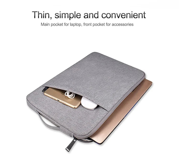 JMT-603402 Waterproof Laptop Bag for 13-16 Inch Computers, Sleek Design Notebook Briefcase Sleeve for Macbook and Other Laptops