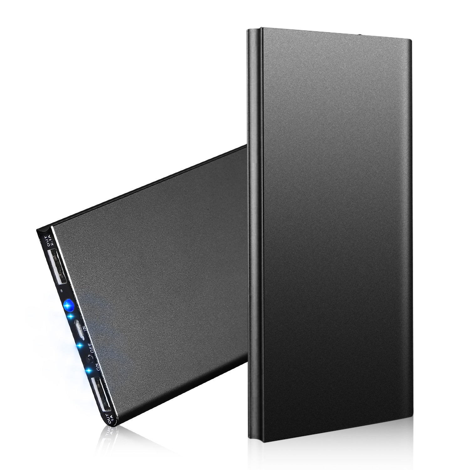 JMT-603594 20000mAh Ultra-Thin Power Bank with Dual USB Ports and Emergency Flashlight