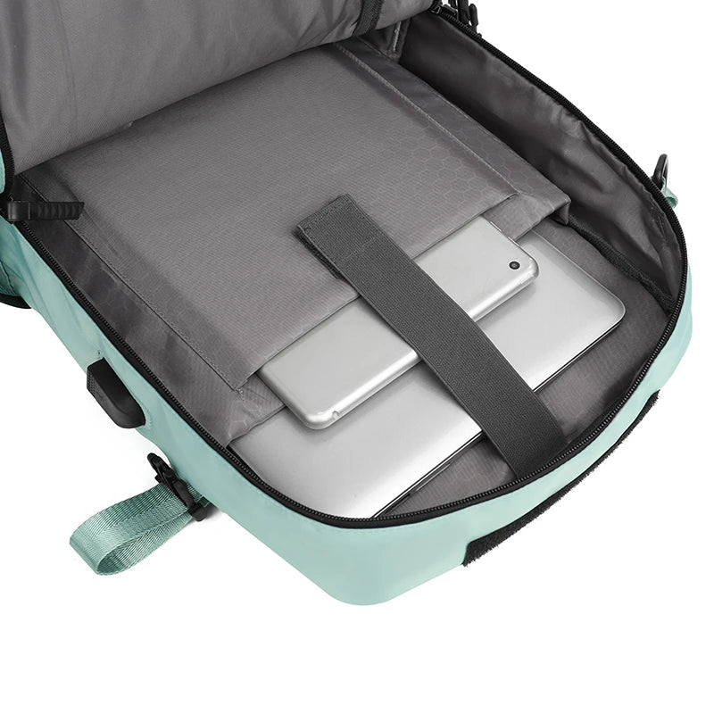 JMT-603594 Waterproof 17 Inch Laptop Backpack with Shoe Compartment and USB Charging Port