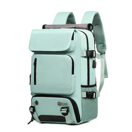 JMT-603594 Waterproof 17 Inch Laptop Backpack with Shoe Compartment and USB Charging Port