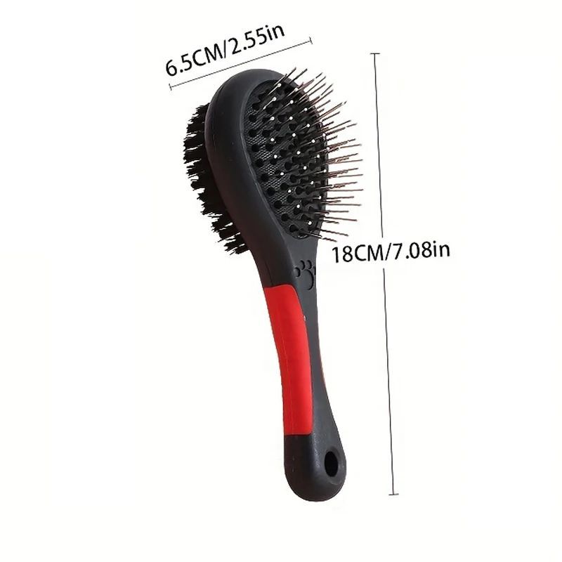 JMT-603658 2-in-1 Double-Sided Pet Grooming Comb for Dogs and Cats - Effective Shedding & Dirt Removal Tool