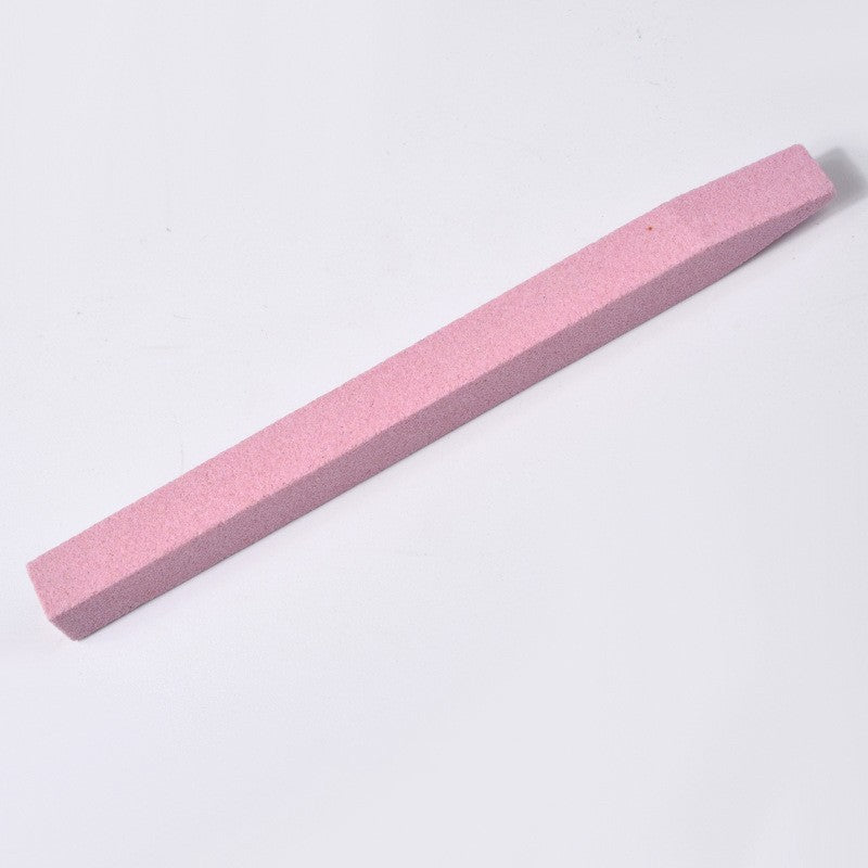 JMT-603722 Nail Quartz Abrasive Grinding Stick in Pink and Dark Green - One Piece