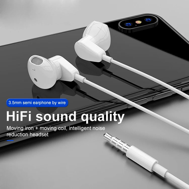 JMT-604234 Wired 3.5mm Gaming Earphones for iPhone and Other Phones, Comfortable Earpiece Design