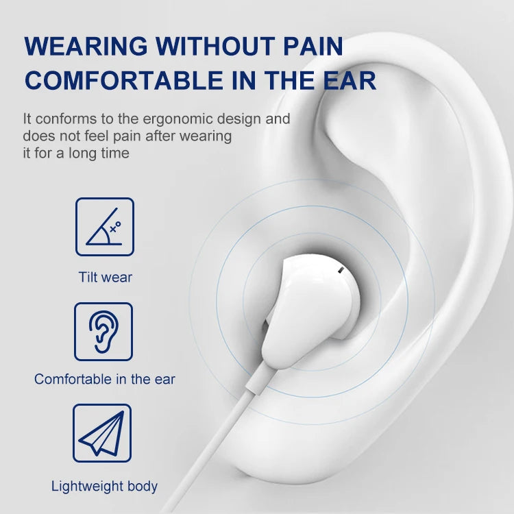 JMT-604234 Wired 3.5mm Gaming Earphones for iPhone and Other Phones, Comfortable Earpiece Design