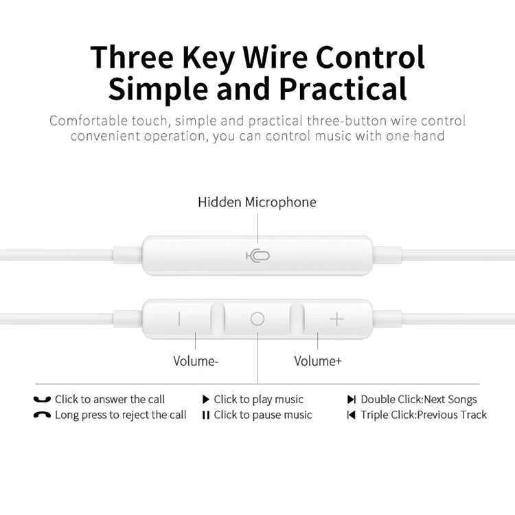 JMT-604234 Wired 3.5mm Gaming Earphones for iPhone and Other Phones, Comfortable Earpiece Design